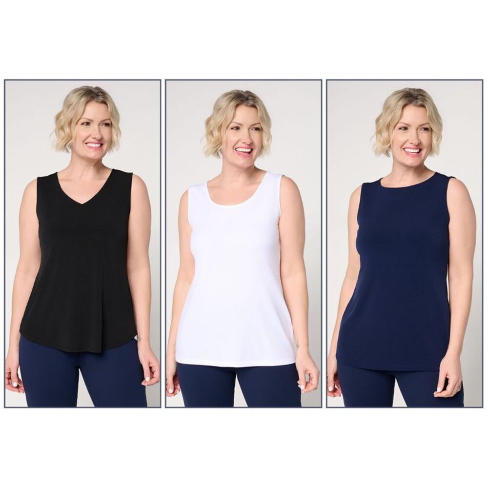 Susan Graver Women's Top Plus Sz 2X Make Your Selection: Multi-colored